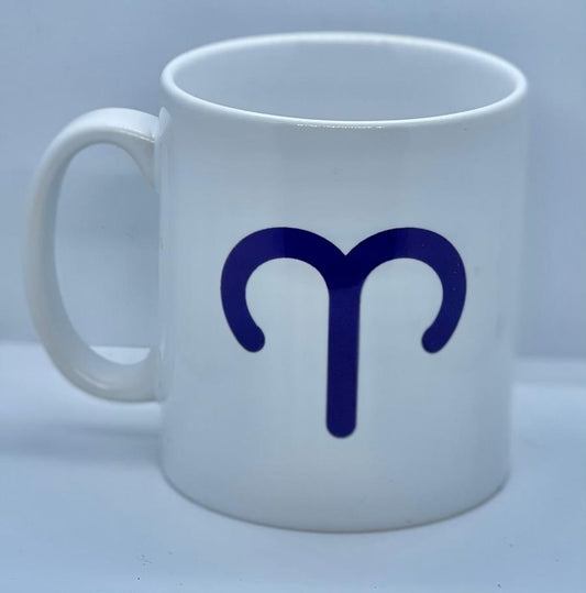Aries Mugs Symbol | Zodiac Mug | Star Sign Mug | Coffee | Astrology Mug