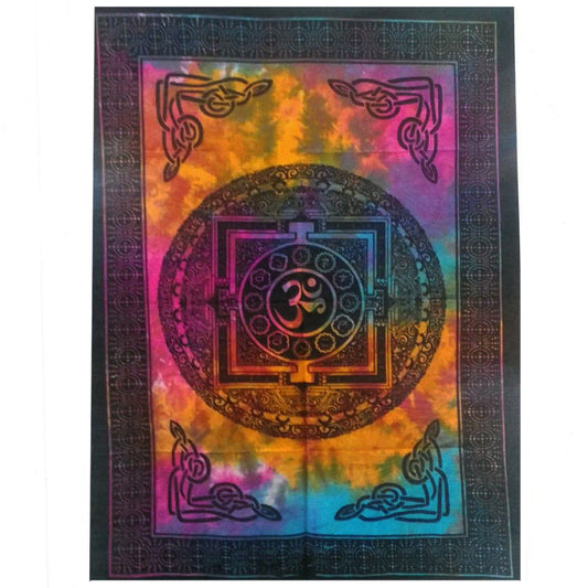 Cotton Wall Art | Sacred Om | Wall Hangings |Tapestries