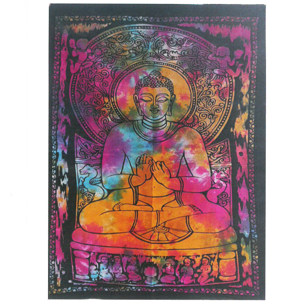 Cotton Wall Art | Peaceful Bhudda | Wall Hangings |Tapestries