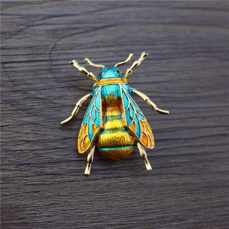 Bee Oil Dropping Brooch Pin | Insect Corsage Brooch | Pin Charm Clothing