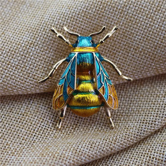 Bee Oil Dropping Brooch Pin | Insect Corsage Brooch | Pin Charm Clothing