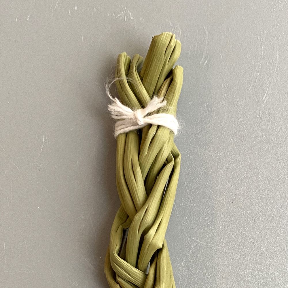 Braided Sweet Grass | 4 inches | Smoke Cleansing