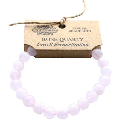 Power Bracelet | Rose Quartz | Crystal Jewlery | Gemstone Bracelet