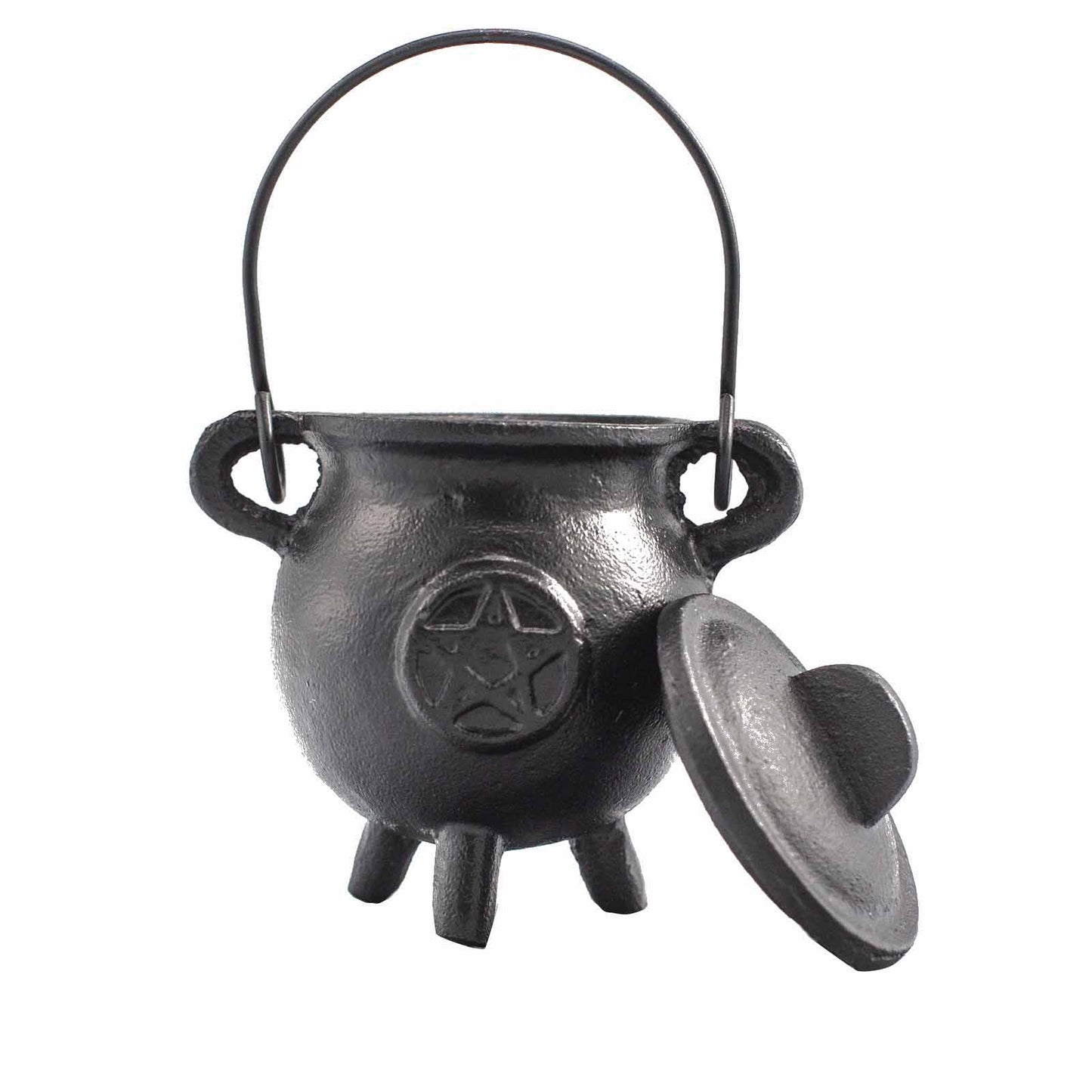 Cast Iron Cauldron with Pentagon | 6.5x13cm | Witch Altar | Spell Work