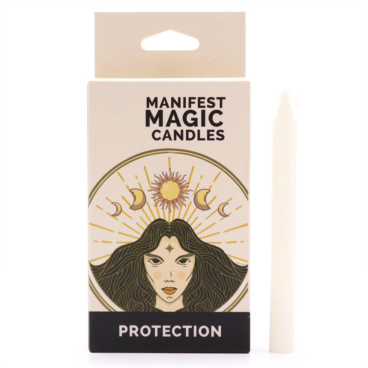 Manifest Magic Candles Ivory White | Set of 12 | Protection | Soy Wax