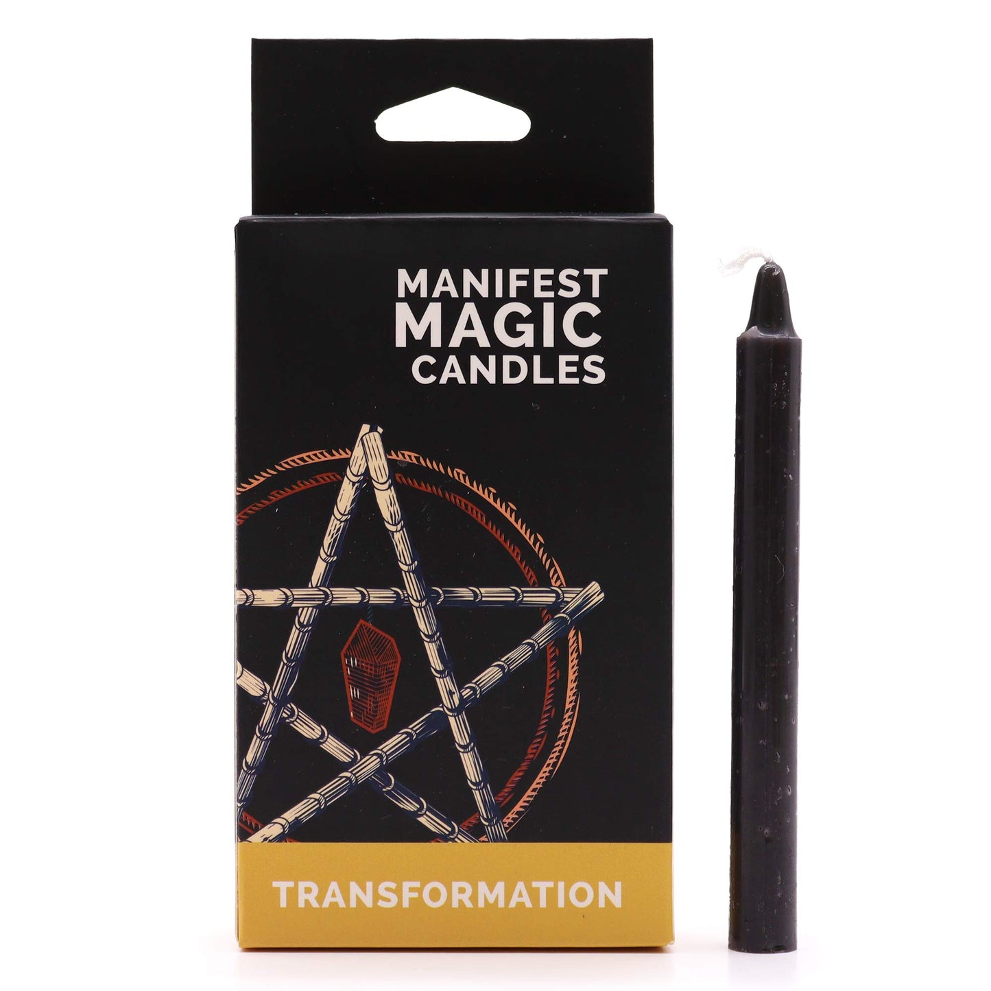 Manifest Magic Candles Black | Set of 12 | Transformation | Soy Wax