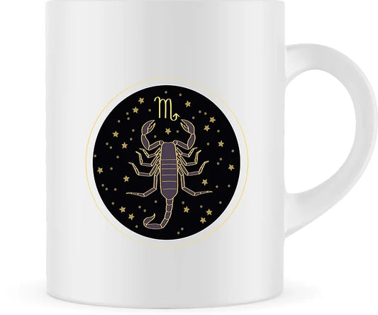 Zodiac; Star Sign; Mug; Scorpio Constellation, The Purple Spell Symbol