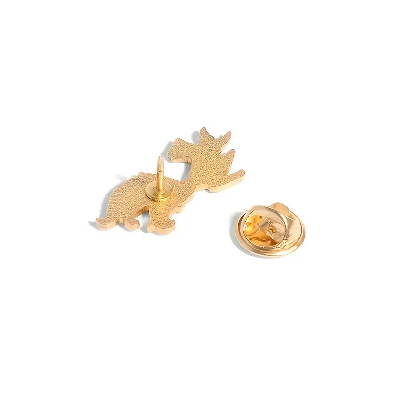 Big Tail Fox Alloy Brooch | Animal Pattern Pin | Clothing Accessories