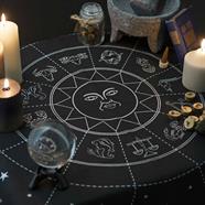 Zodiac Altar Cloth | Cotton | 70x70 cm | Tarot Cloth | Pagan