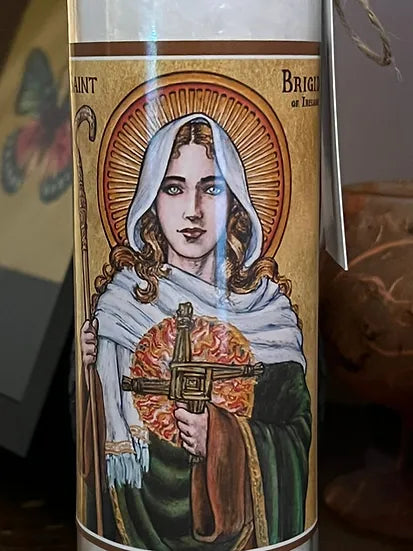 7 Day Candle | Ritual Candle | Religious Candle | St Brigid | Saint Brigid