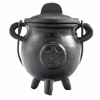 Cast Iron Cauldron with Pentagon | 6.5x13cm | Witch Altar | Spell Work