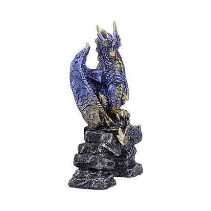 Acko Metallic Blue Dragon Figurine