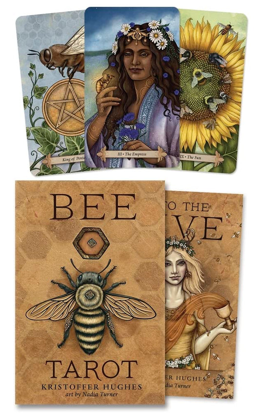 Bee Tarot Cards | by Kristoffer Hughes (Author), Nadia Turner (Author) | Divination | Fortune Telling