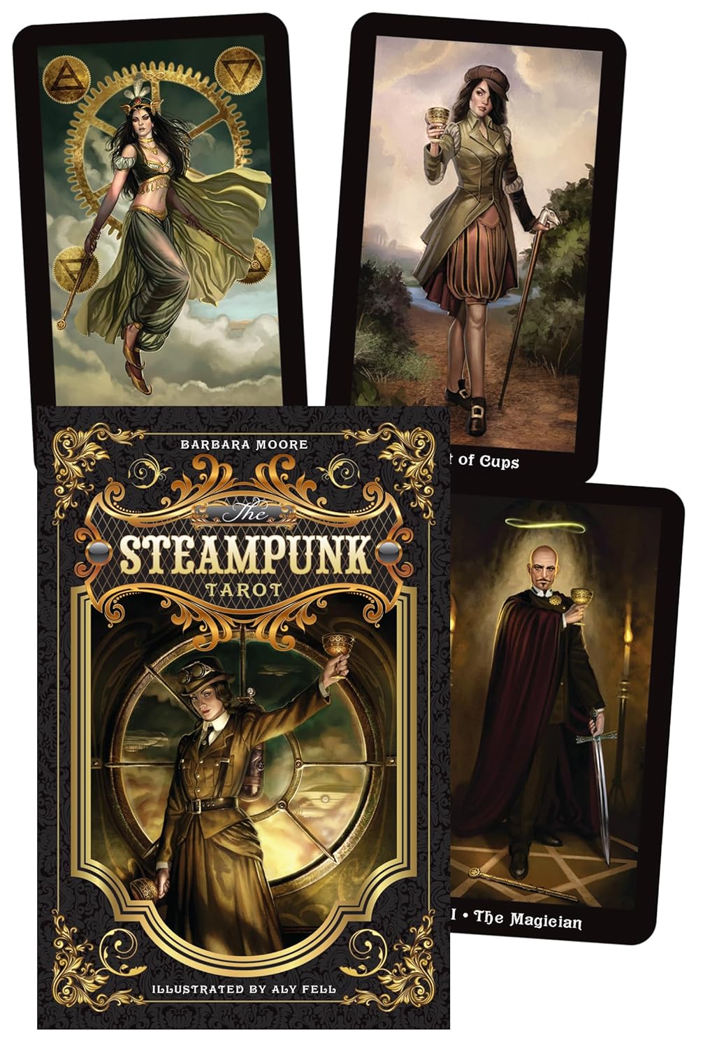 The Steampunk Tarot Cards MINI | by Barbara Moore and Aly Fell | Approx 7cm