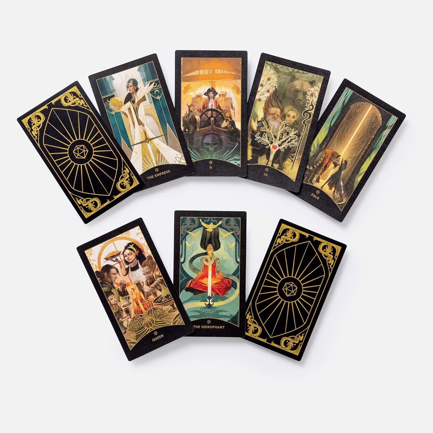 The Dungeons & Dragons Tarot Cards | 78-Card Deck and Guidebook | Divination | D and D