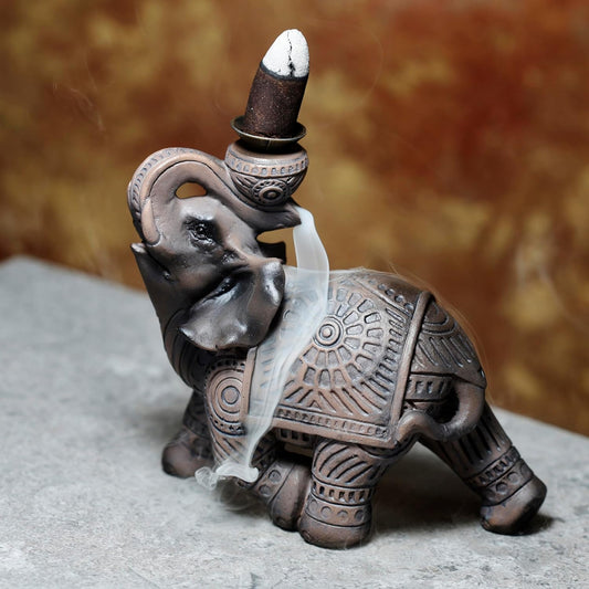 Peace of the East  Elephant Backflow Incense Burner | Incense Holder