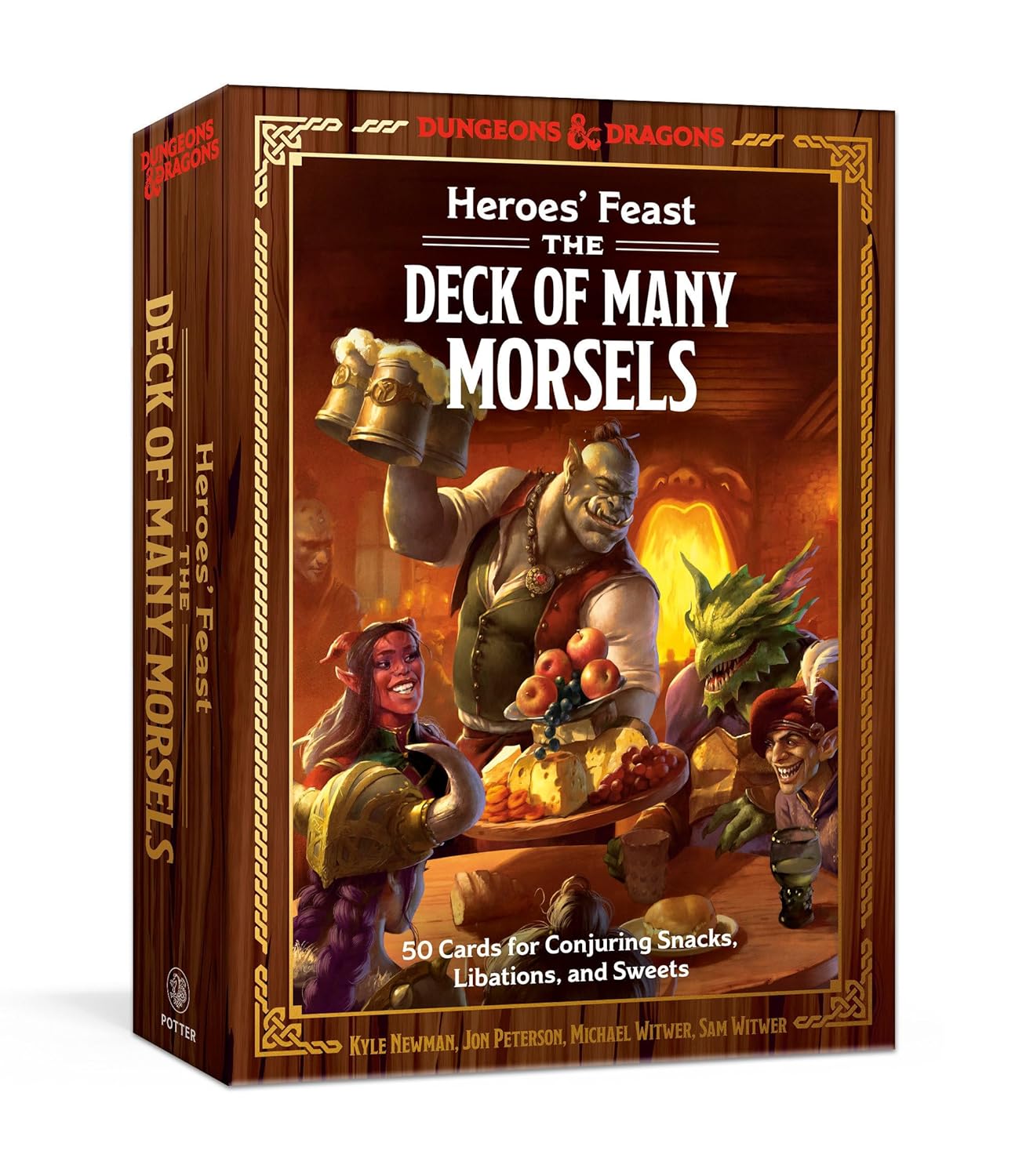 Heroes' Feast: The Deck of Many Morsels: 50 Cards for Conjuring Snacks, Libations, and Sweets (Dungeons & Dragons) Cards | Oct. 2024 | by Kyle Newman and Jon Peterson | DnD | Roleplay