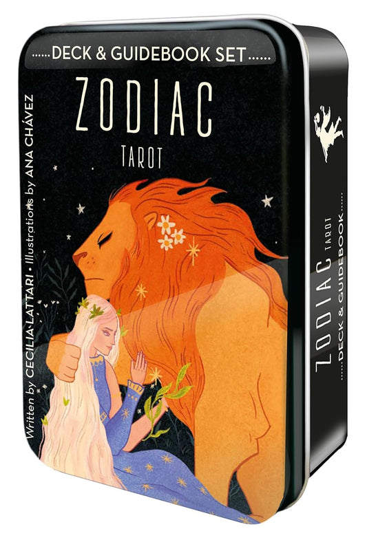 Zodiac Tarot In A Tin | by Ana Chávez (Author), Cecilia Lattari (Author)  | Divination | Furtune Telling