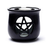 Soapstone Incense Burner With Pentacle | Use With Herbs, Dried Flowers and Resins