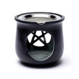 Soapstone Incense Burner With Pentacle | Use With Herbs, Dried Flowers and Resins