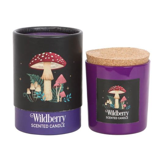 Enchanting Forest Mushroom Wildberry Candle | Vegan Paraffin Wax | Cottagecore | 25-Hour Burn Time | Magic-Inspired Ambiance