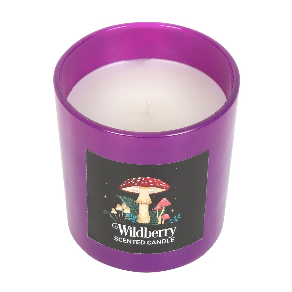 Enchanting Forest Mushroom Wildberry Candle | Vegan Paraffin Wax | Cottagecore | 25-Hour Burn Time | Magic-Inspired Ambiance