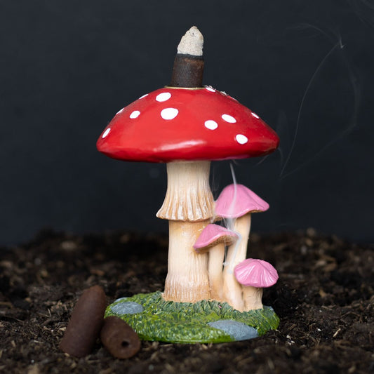 Mushroom Backflow Incense Burner | Toadstool | Cottagecore | Dark Forest