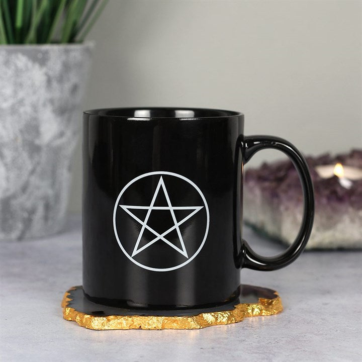 Pentagram Black Mug | Coffee Mug