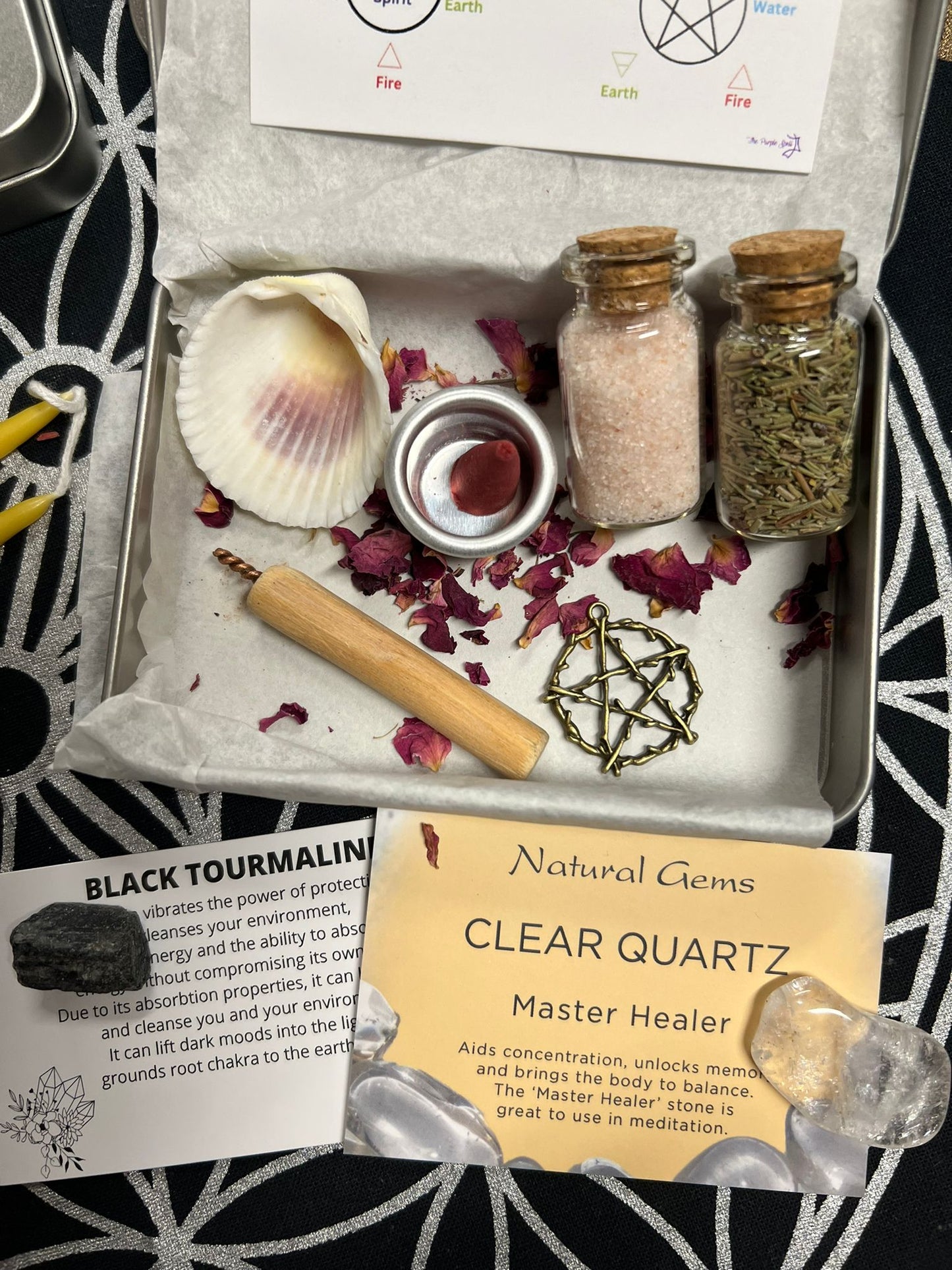 Witch-on-the-Go Travel Altar | Portable Mini Discreet Pocket Altar Kit in a Tin