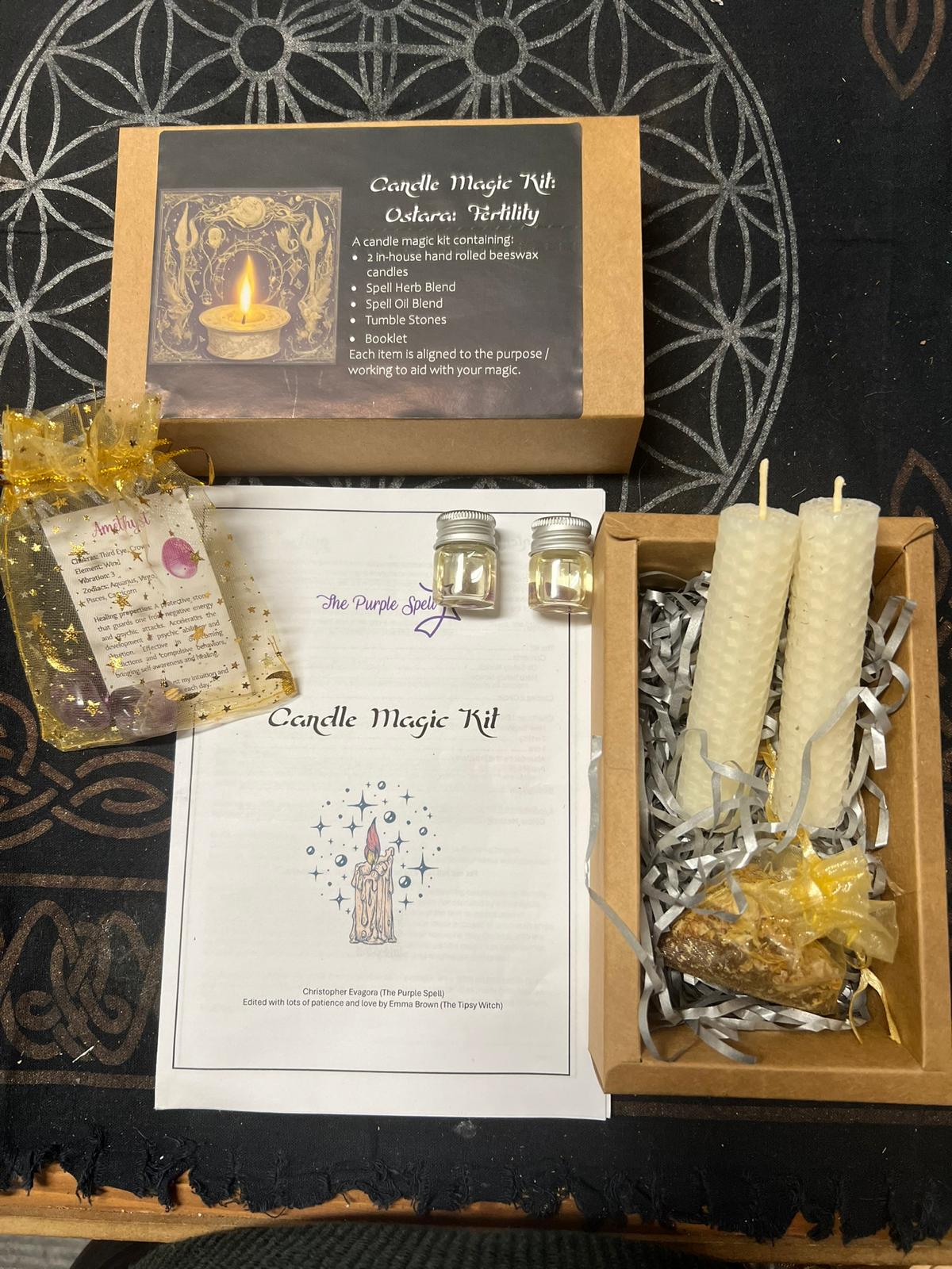 Candle Magic Kits | Spell Intention Working | Love | Protection | Fertility | Abundance | Prosperity | New Beginnings