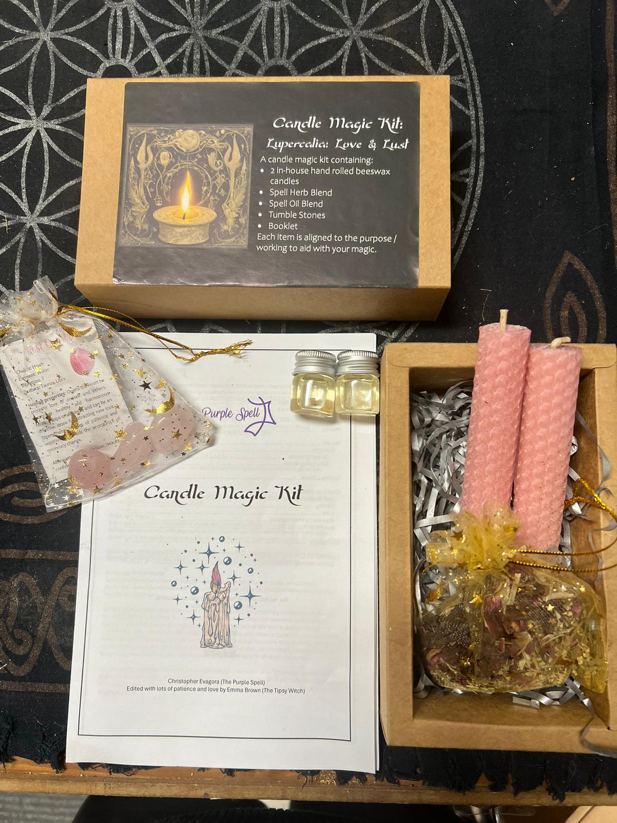 Candle Magic Kits | Spell Intention Working | Love | Protection | Fertility | Abundance | Prosperity | New Beginnings