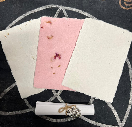 Intention Paper | Spellwork Paper | Handmade Paper | Petition Paper | Witch Paper | Ritual Paper | Spellwork Supplies | Witchcraft Supplies | Spell Reagent