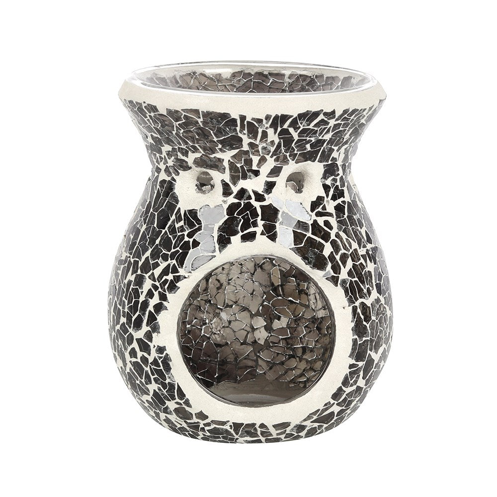 Small Gunmetal Grey Crackle Oil Burner | Home Fragrance | Wax Melts