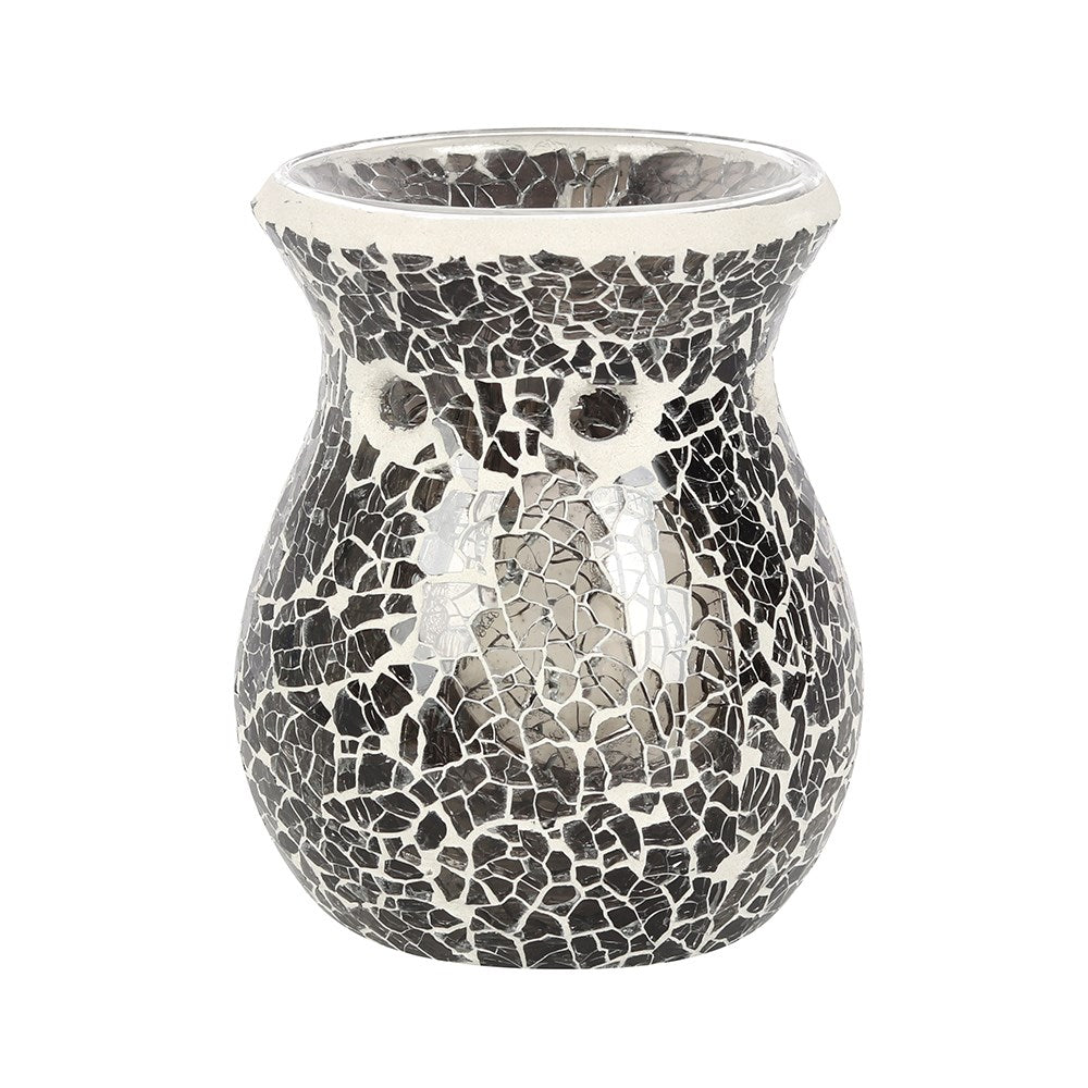 Small Gunmetal Grey Crackle Oil Burner | Home Fragrance | Wax Melts