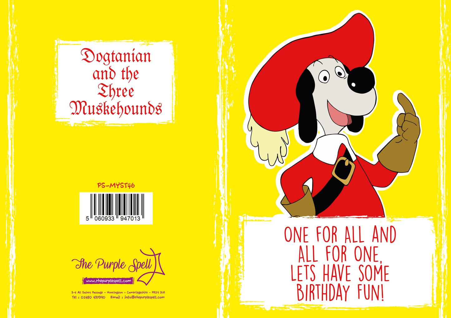 Dogtanian Birthday Card | All for One, One For all | Retro Card | Greeting Card