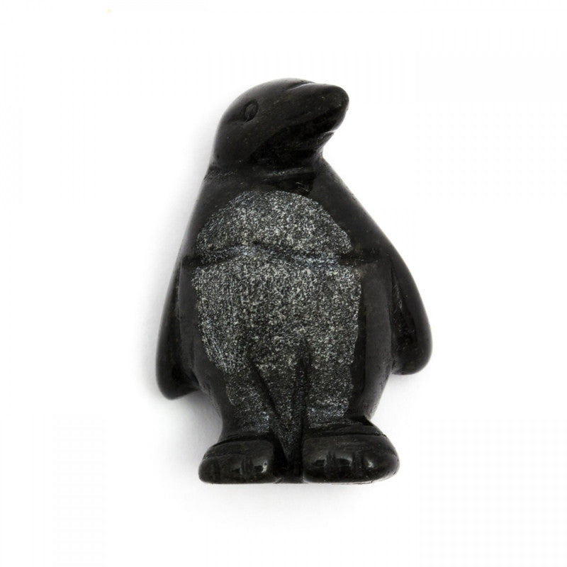 Hand Carved Pengiun | Black Onyx |  Crystal Figurine