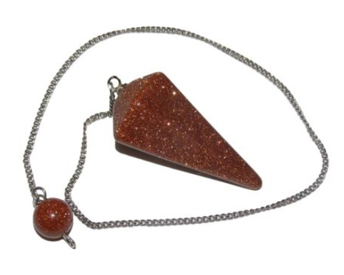 Goldstone Pendulum | Faceted | Divination