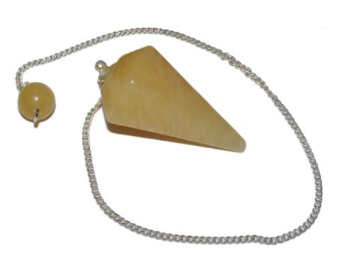 Orange Calcite Pendulum | Faceted | Divination