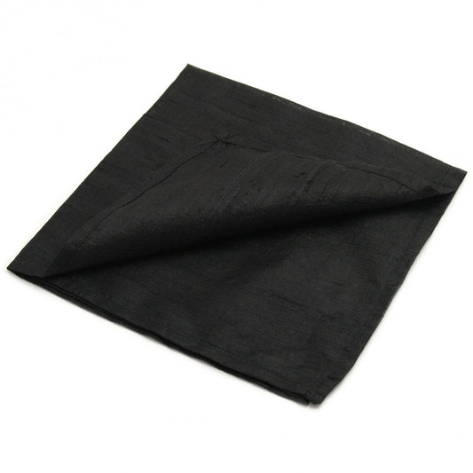 Large 100% SILK Reading Cloth Black | 48 x 48 cm | Altar Cloth | Tarot Cloth