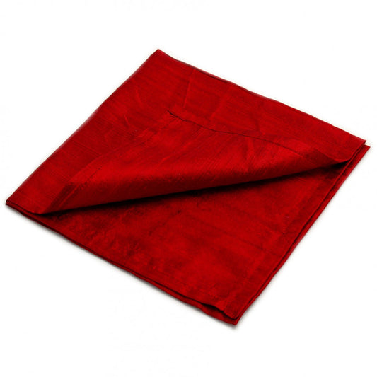 Large 100% SILK Reading Cloth Deep Red| 48 x 48 cm | Altar Cloth | Tarot Cloth