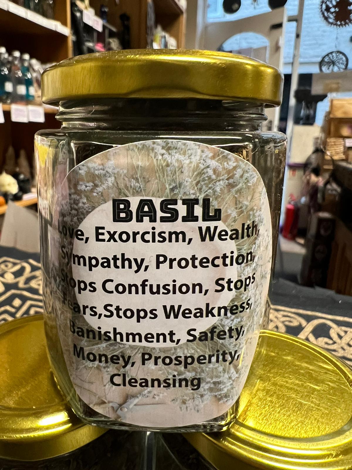 BASIL | Herbs | 35g in a Jar | Spell Reagent | Herb Work