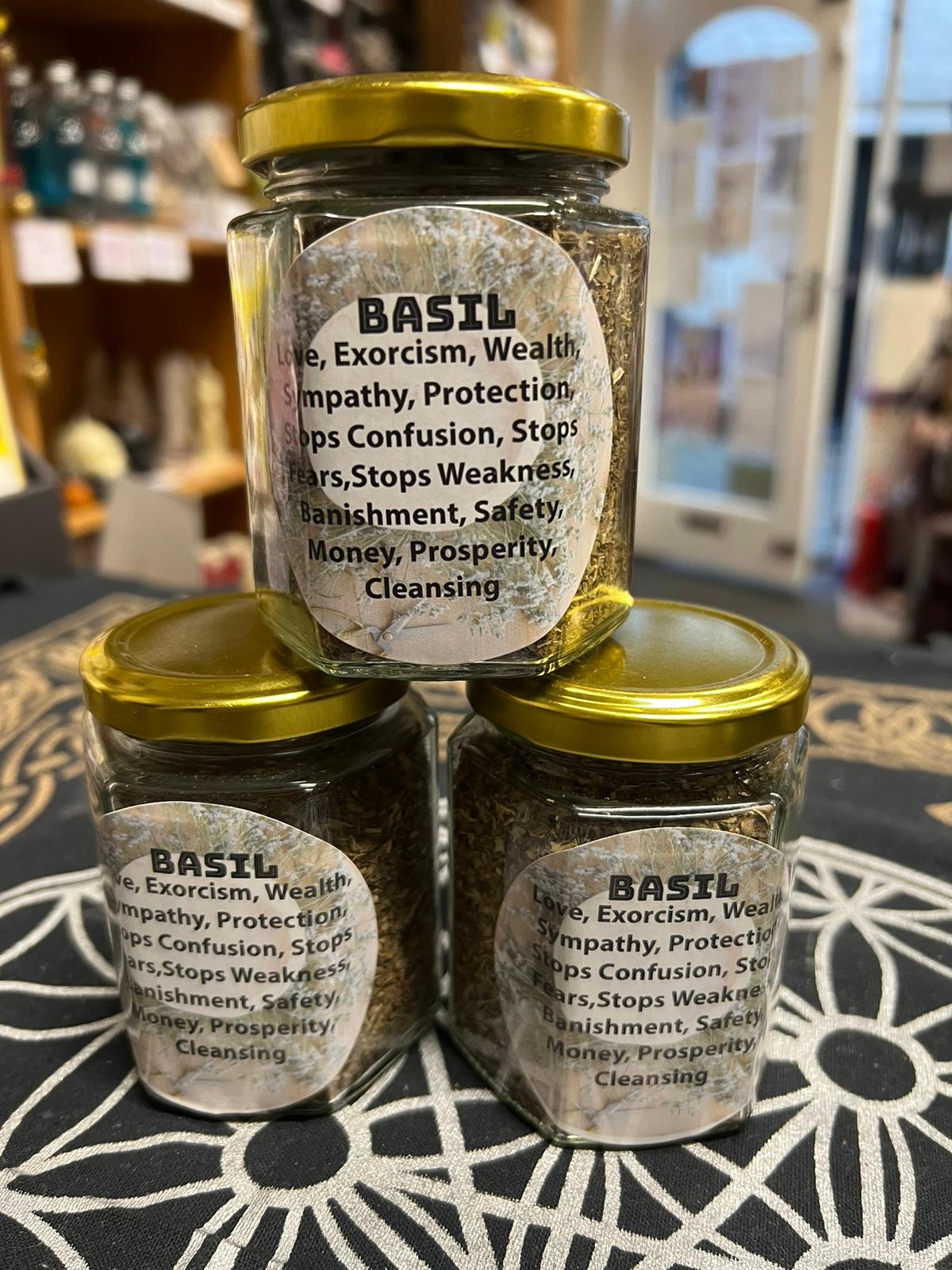 BASIL | Herbs | 35g in a Jar | Spell Reagent | Herb Work