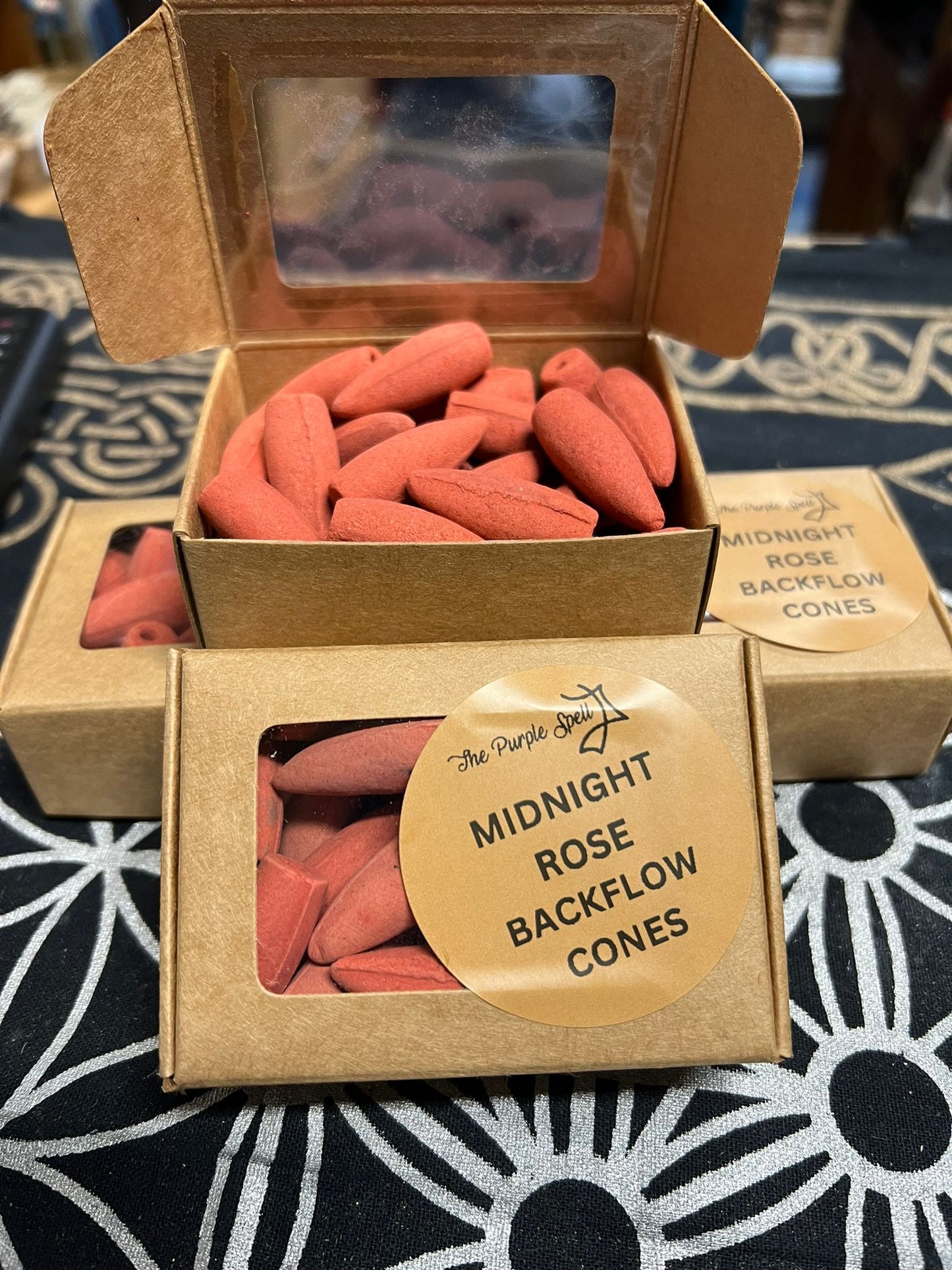 Back Flow Incense Cones | Midnight Rose | 30 cones