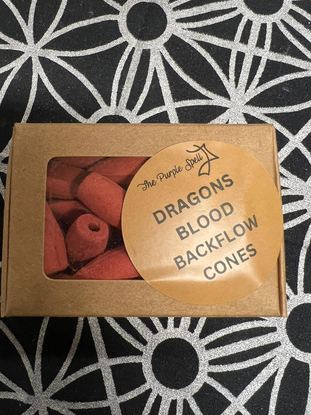 Back Flow Incense Cones | Dragons Blood | 30 cones