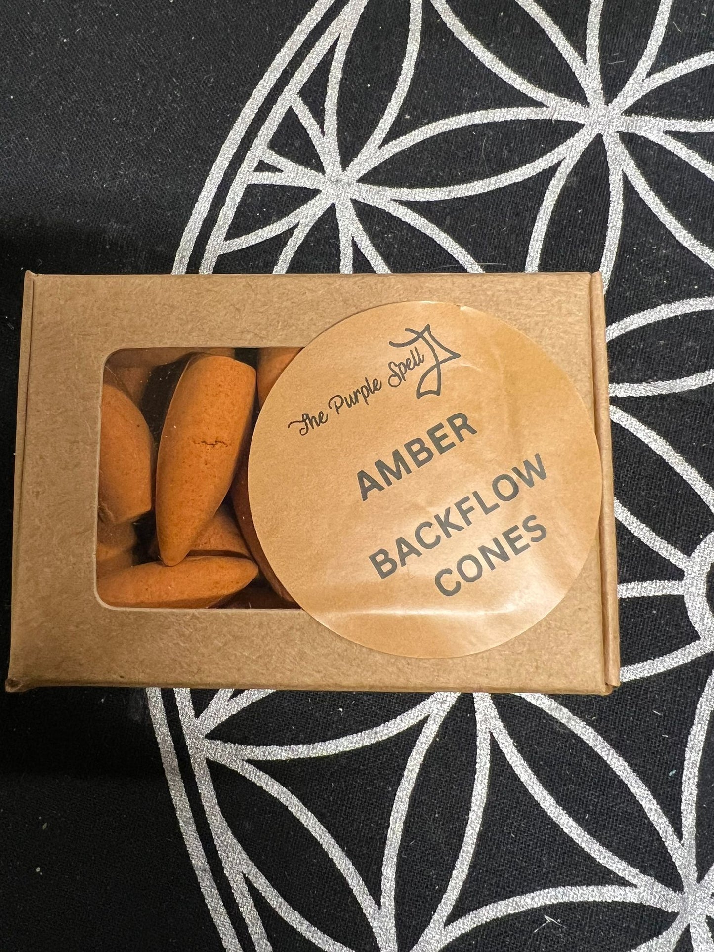 Back Flow Incense Cones | Amber | 30 cones | Home Fragrance