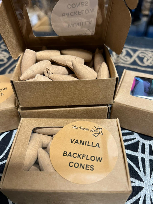 Back Flow Incense Cones | Vanilla | 30 cones | Home Fragrance