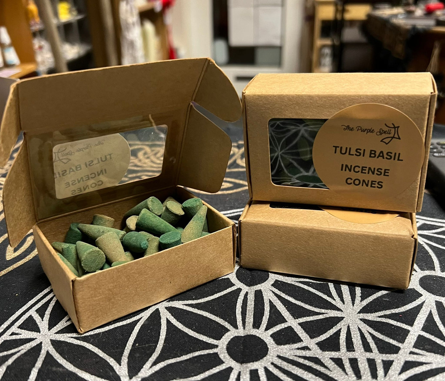 Incense Cones | Tulsi Basil | 50 Cones | Home Fragrance