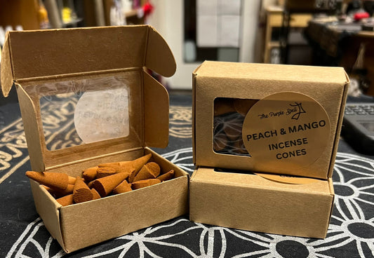 Incense Cones | Peach and Mango | 50 Cones | Home Fragrance