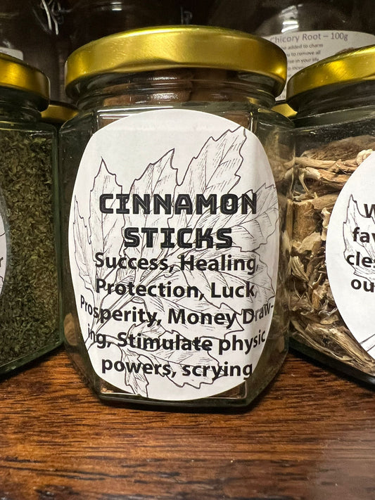 Cinnamon Sticks | 25g | Herbs in Jar | Herb work | Root Work