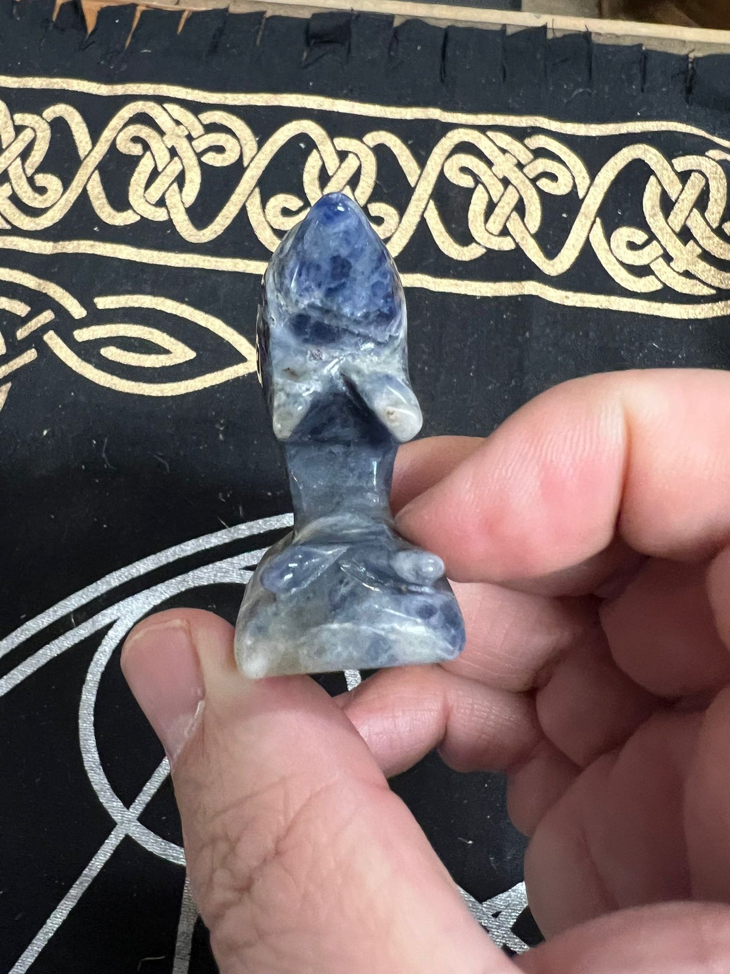 Sodalite Dolphin Carving | Crystal Figurine | Crystal Carving | 50mm